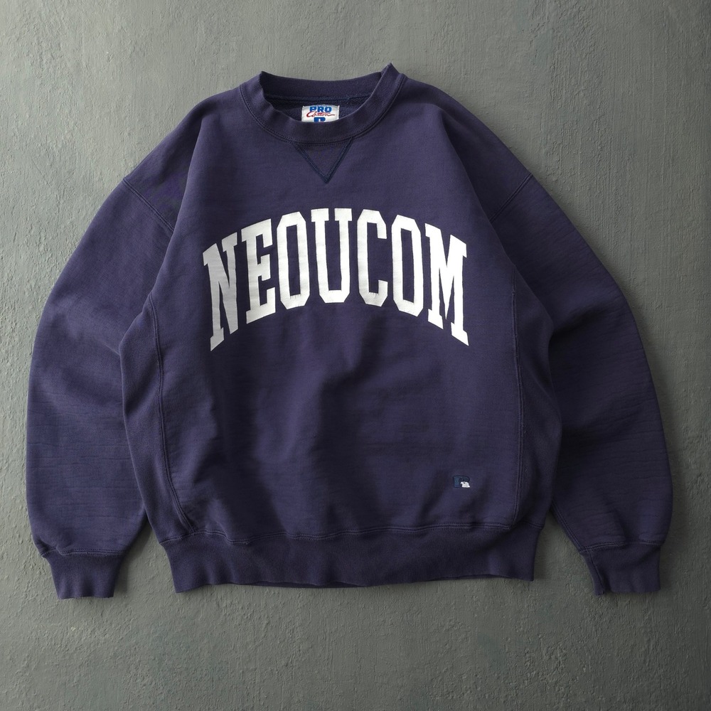 Vintage 90s Russell Athletic Blue Sweatshirt XL NEOUCOM Pro Cotton USA Made